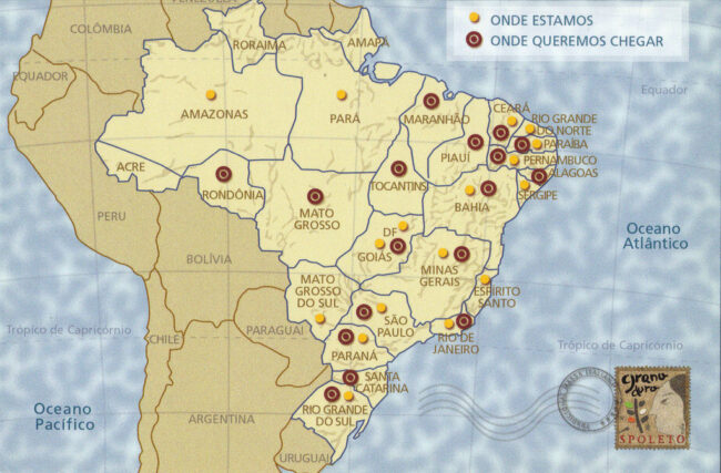 Brazil-Spoleto-Restaurant-Map-Ad-Postcard